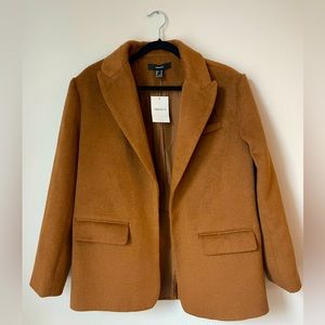 Forever 21 Camel Wool Blazer Jacket